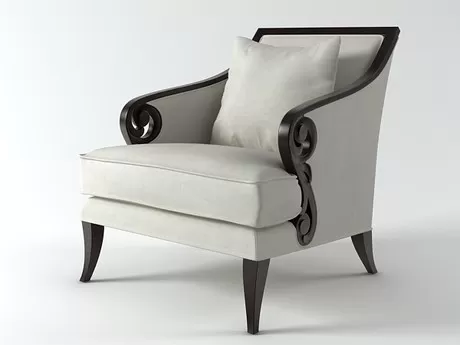 FURNITURE 3D MODELS – Scroll Armchair