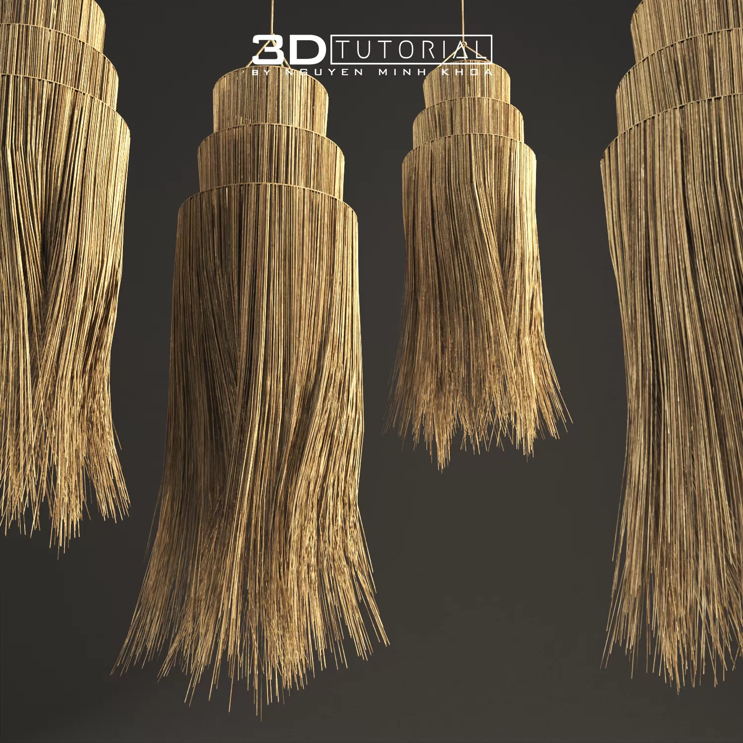 FURNITURE 3D MODELS – seagrass lamp byNguyenMinhKhoa