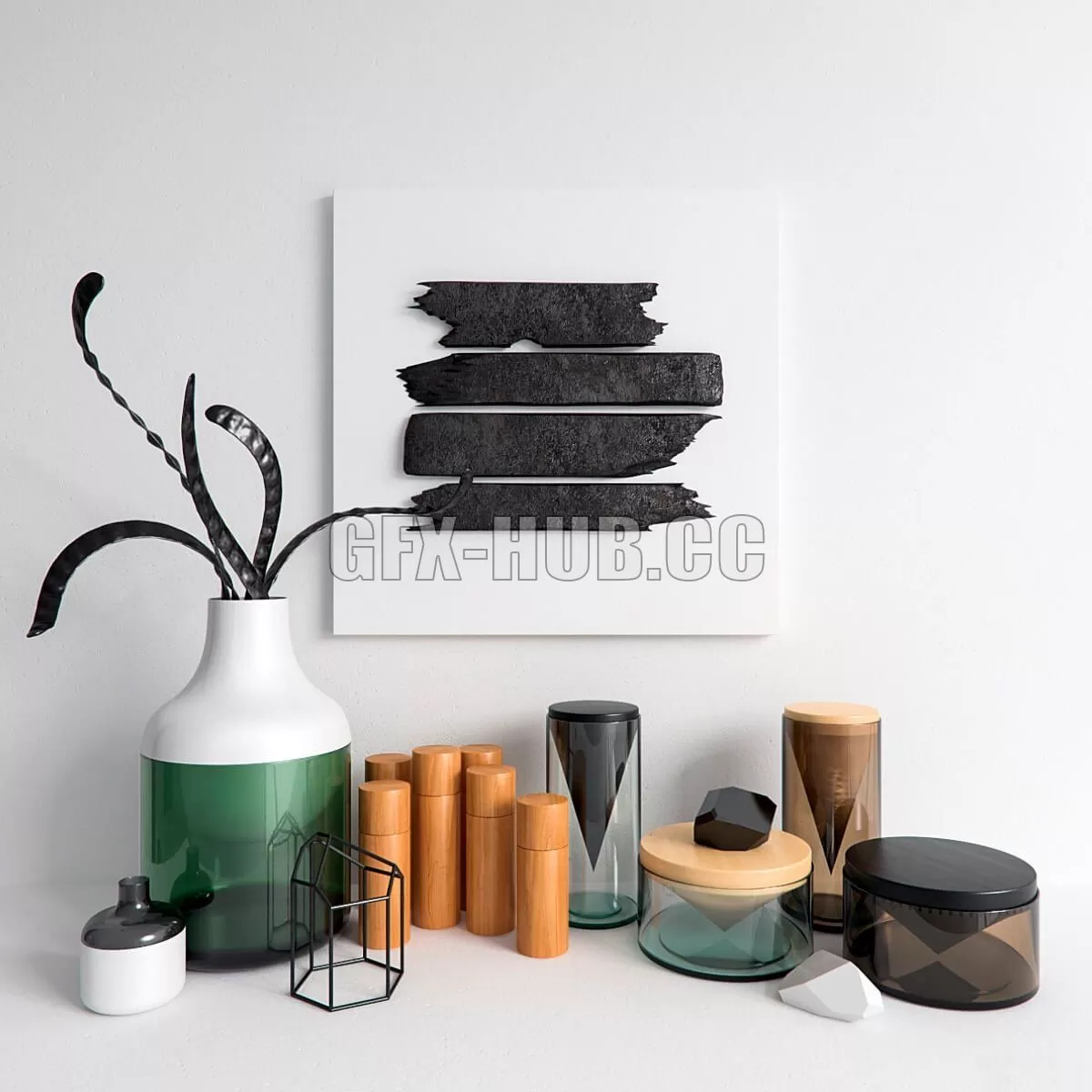 FURNITURE 3D MODELS – Semi gloss set