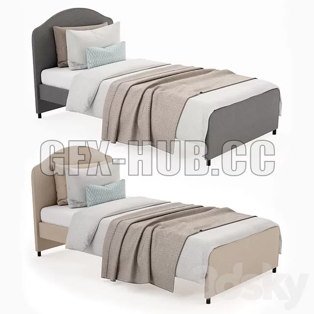 FURNITURE 3D MODELS – Single Bed Hauga