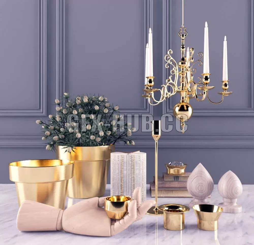 FURNITURE 3D MODELS – Skultuna decor set