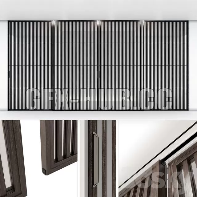 FURNITURE 3D MODELS – Sliding partition Rimadesio Sail