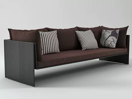 FURNITURE 3D MODELS – Slim Line 4-seater