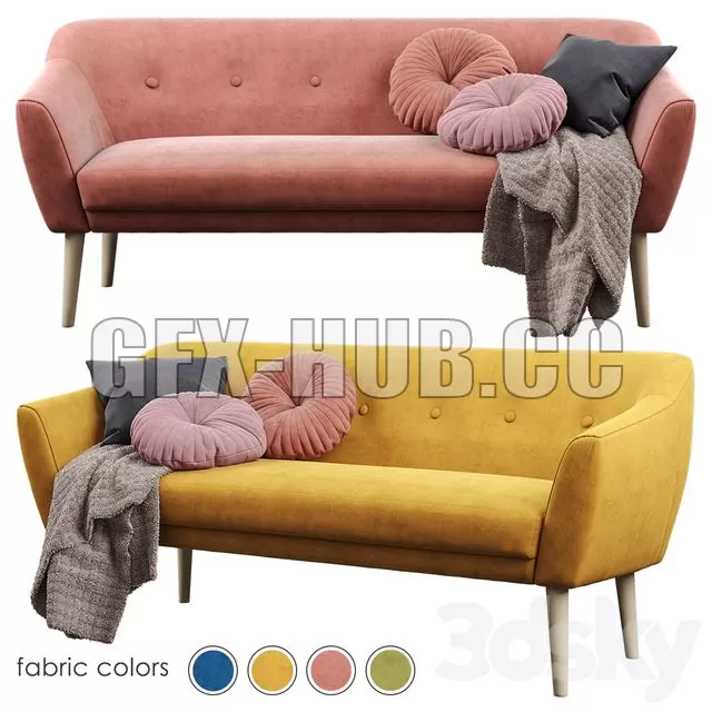 FURNITURE 3D MODELS – Sofa Signal Bergen (3-seater)