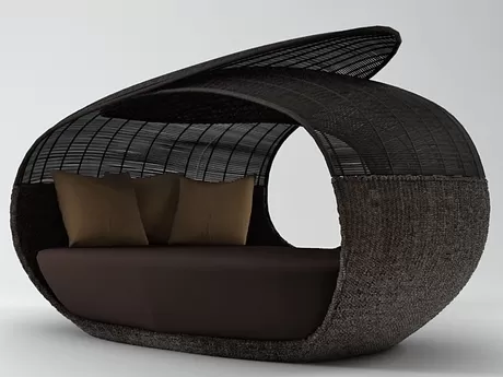 FURNITURE 3D MODELS – Spartan Daybed Open Weaved Top