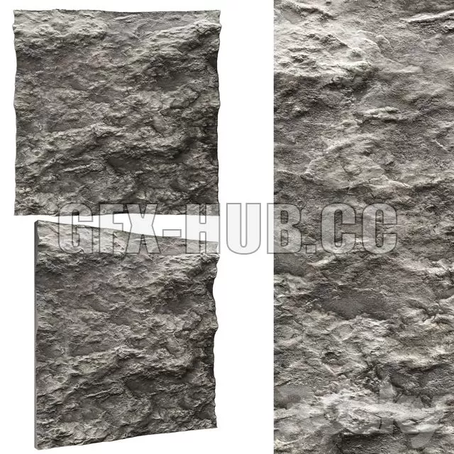 FURNITURE 3D MODELS – Stone Wall No 3