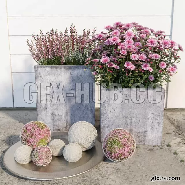 FURNITURE 3D MODELS – Street flowers 3
