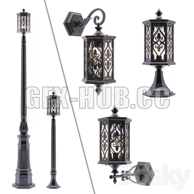 FURNITURE 3D MODELS – Street Lights MAYTONI SERIES