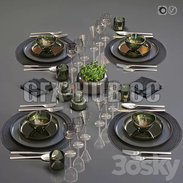 FURNITURE 3D MODELS – Table Setting 25