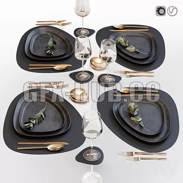 FURNITURE 3D MODELS – Table setting 32