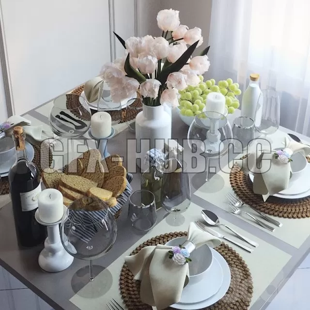 FURNITURE 3D MODELS – Tableware 6