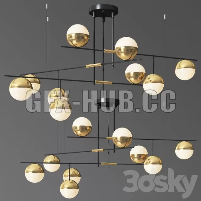FURNITURE 3D MODELS – Technum Chandelier Lampatron