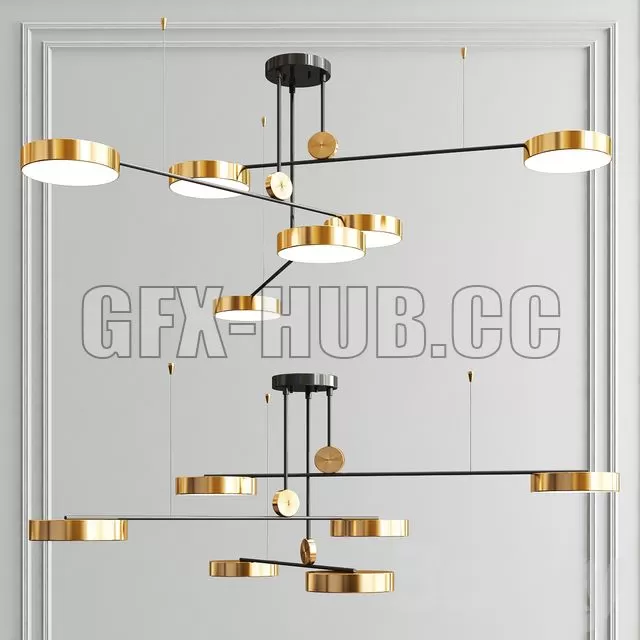 FURNITURE 3D MODELS – Technum Led Chandelier