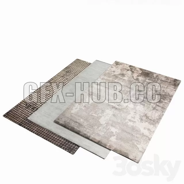 FURNITURE 3D MODELS – Three Rugs