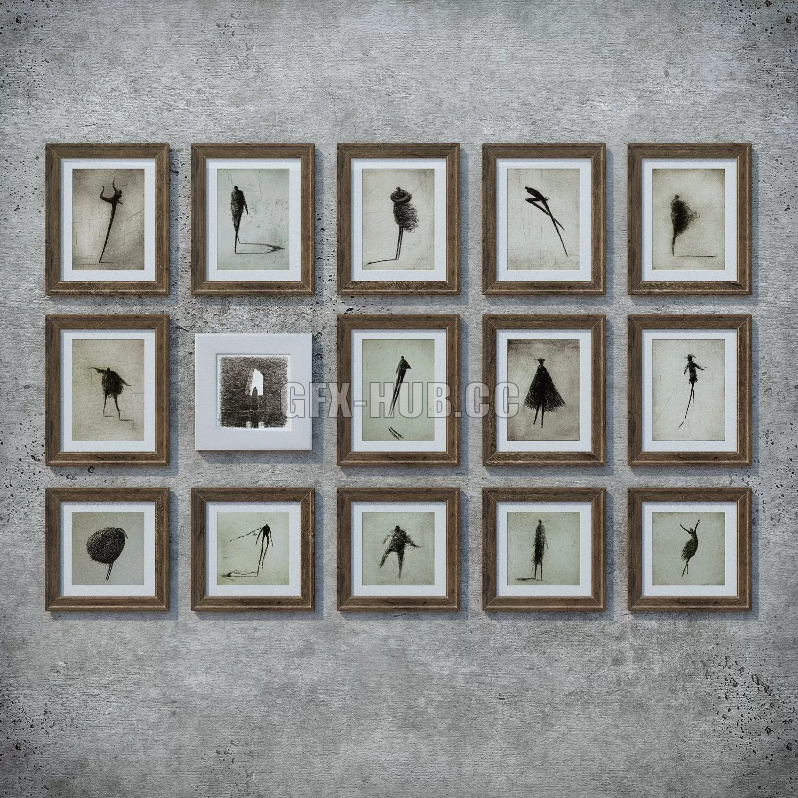 FURNITURE 3D MODELS – Valdas Misevicius sketches set