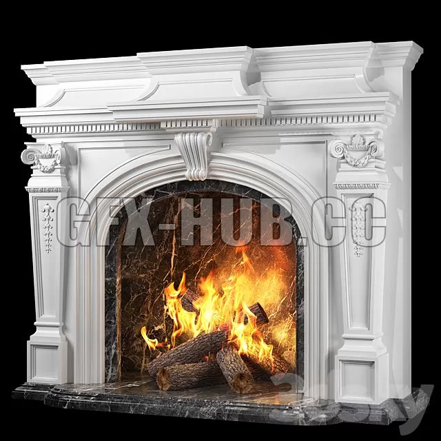 FURNITURE 3D MODELS – Versailles Fireplace
