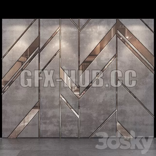 FURNITURE 3D MODELS – Wall Panel No 23