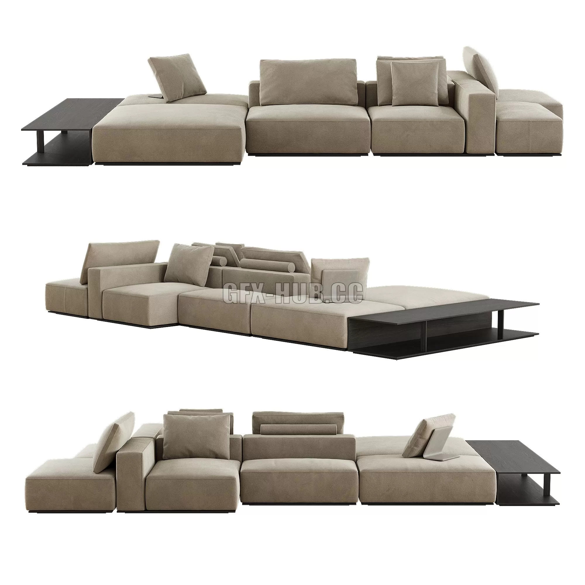 FURNITURE 3D MODELS – Westside Divano Poliform