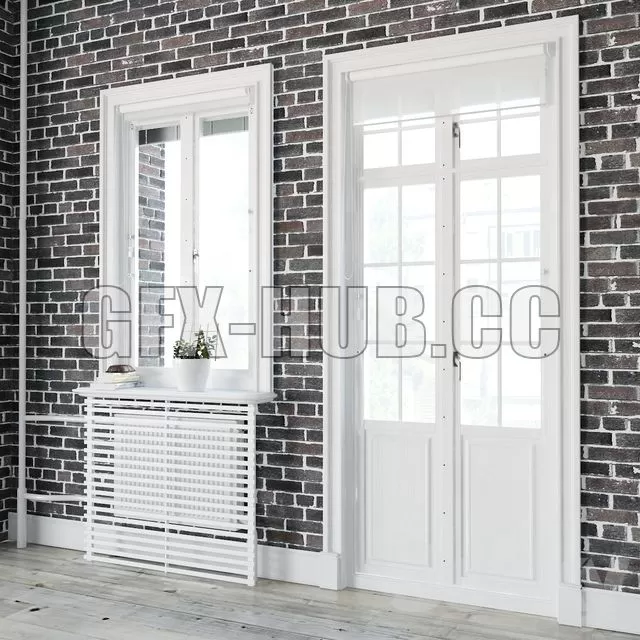 FURNITURE 3D MODELS – Windows in Scandinavian Style 1