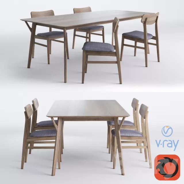 3DSKYMODEL – Dining Table sets – 4262