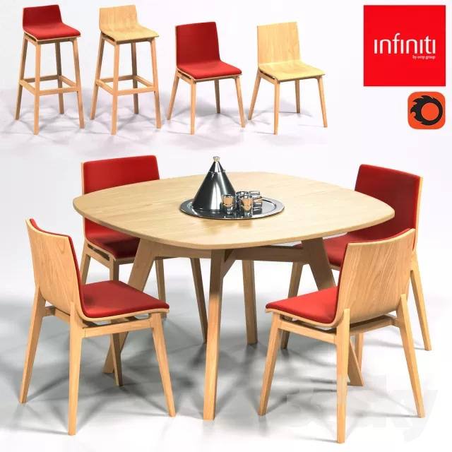3DSKYMODEL – Dining Table sets – 4293