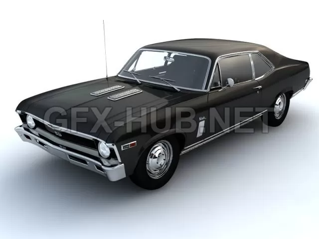 CAR – 1969 chevrolet nova ss 396 3D Model CAR – 1969 chevrolet nova ss 396 3D Model