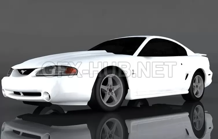 CAR – 1995 Ford Mustang Cobra 3D Model CAR – 1995 Ford Mustang Cobra 3D Model