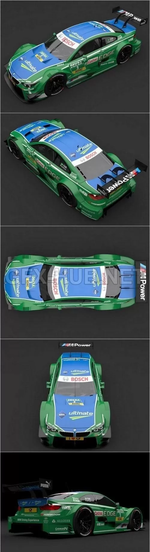 CAR – 2014 BMW M4 DTM Farfus 3D Model CAR – 2014 BMW M4 DTM Farfus 3D Model