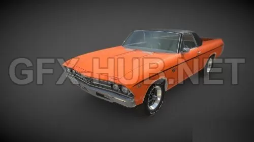CAR – 69 Chevy El Camino 3D Model CAR – 69 Chevy El Camino 3D Model
