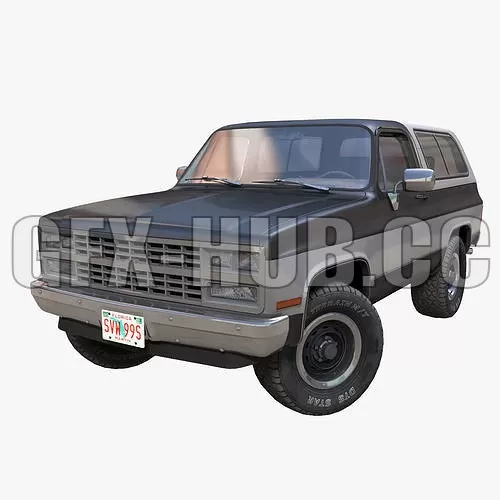 CAR – 80s offroad car 3D Model CAR – 80s offroad car 3D Model