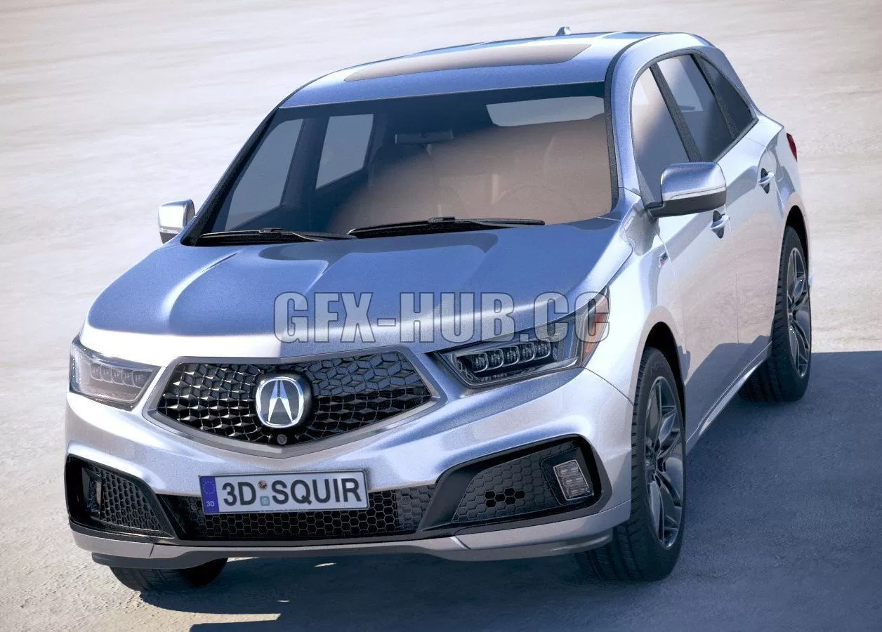 CAR – Acura MDX A-Spec 2019 3D Model CAR – Acura MDX A-Spec 2019 3D Model