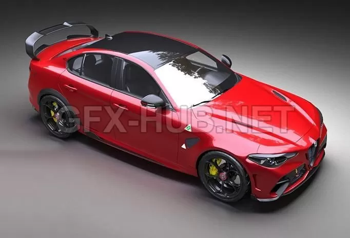 CAR – Alfa Romeo Giulia GTAm 2021 3D Model CAR – Alfa Romeo Giulia GTAm 2021 3D Model
