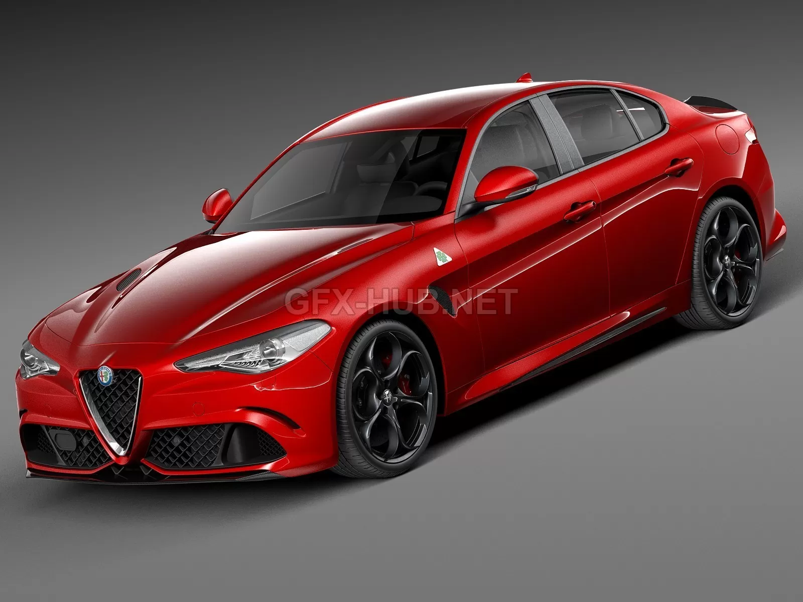 CAR – Alfa Romeo Giulia Quadrifoglio 2016 car 3D Model CAR – Alfa Romeo Giulia Quadrifoglio 2016 car 3D Model