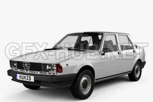 CAR – Alfa Romeo Giulietta 1977 3D Model CAR – Alfa Romeo Giulietta 1977 3D Model