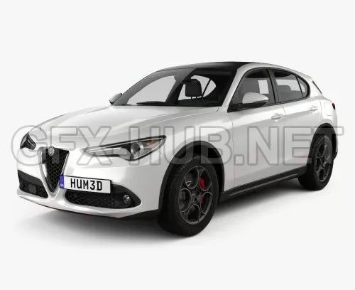 CAR – Alfa Romeo Stelvio Q4 2017 3D Model CAR – Alfa Romeo Stelvio Q4 2017 3D Model