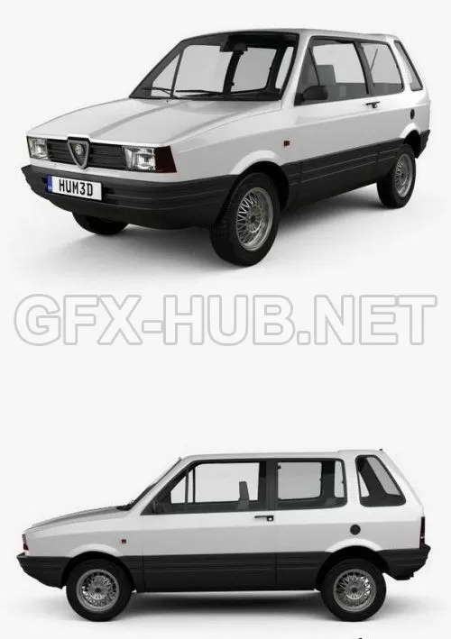 CAR – Alfa Romeo Z33 Free Time 1984 3D Model CAR – Alfa Romeo Z33 Free Time 1984 3D Model