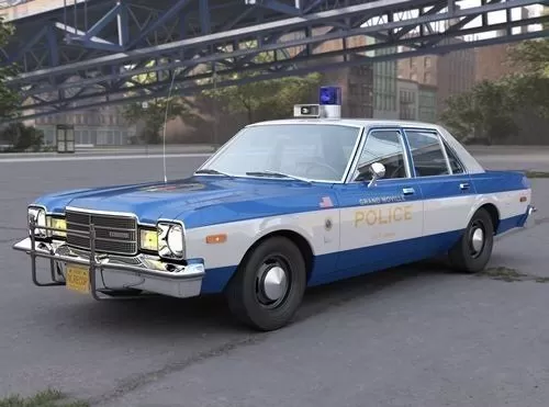 CAR – AMC Matador Police 1972 3D Model CAR – AMC Matador Police 1972 3D Model