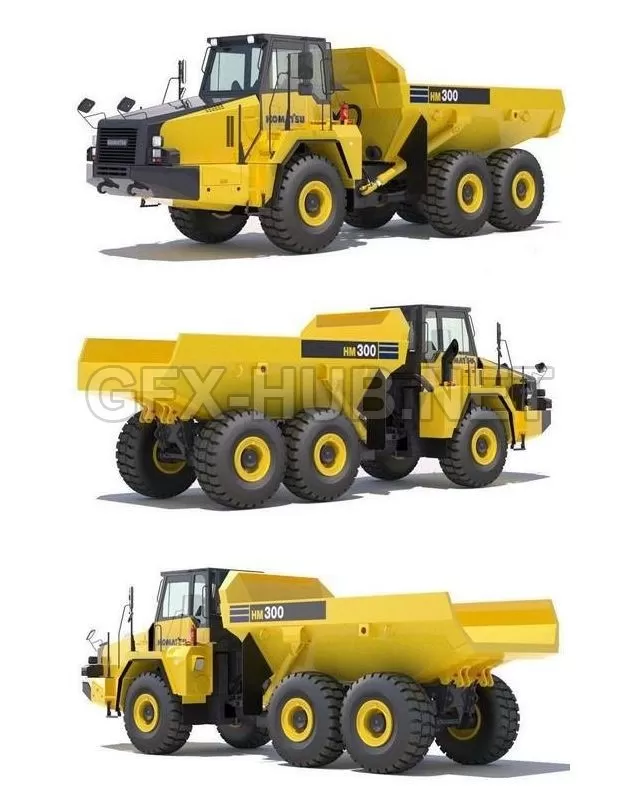 CAR – Articulated Dump Truck 3D Model CAR – Articulated Dump Truck 3D Model