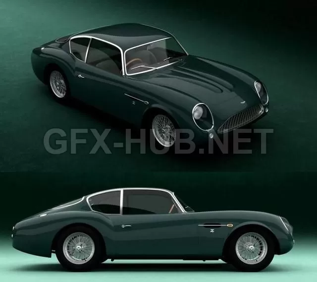 CAR – Aston Martin DB4GT Zagato 1960 3D Model CAR – Aston Martin DB4GT Zagato 1960 3D Model