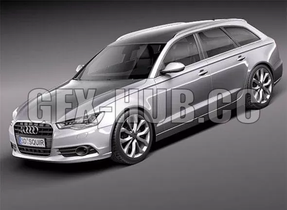 CAR – Audi A6 Avant 2012 3D Model CAR – Audi A6 Avant 2012 3D Model