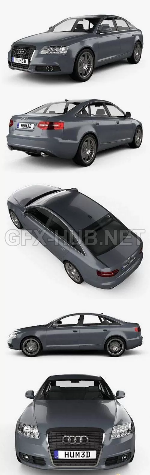 CAR – Audi A6 sedan 2011 3D Model CAR – Audi A6 sedan 2011 3D Model