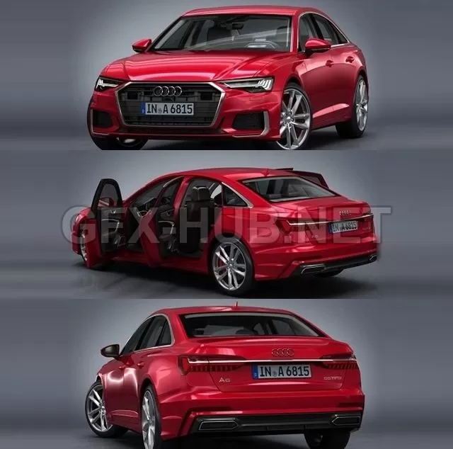 CAR – Audi A6 S-Line 55 TFSI 2019 3D Model CAR – Audi A6 S-Line 55 TFSI 2019 3D Model