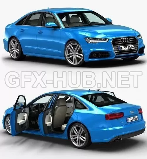 CAR – AUDI A6 TFSI 2017 3D Model CAR – AUDI A6 TFSI 2017 3D Model