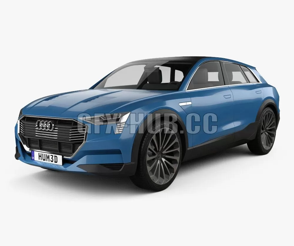 CAR – Audi E-tron Quattro 2015 3D Model CAR – Audi E-tron Quattro 2015 3D Model