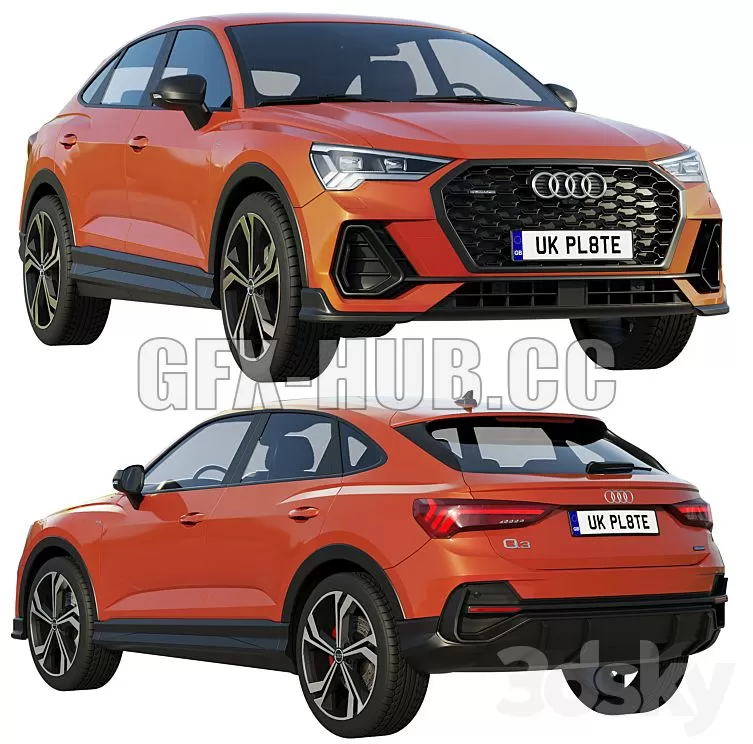 CAR – Audi Q3 Sportback 2020 3D Model CAR – Audi Q3 Sportback 2020 3D Model