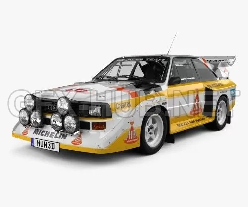 CAR – Audi Quattro Sport S1 E2 1985 3D Model CAR – Audi Quattro Sport S1 E2 1985 3D Model