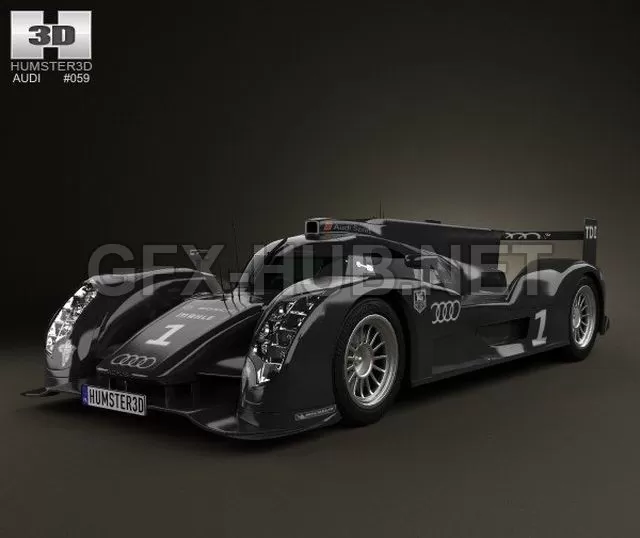CAR – Audi R18 TDI 2011 3D Model CAR – Audi R18 TDI 2011 3D Model