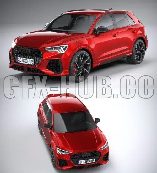 CAR – Audi RS Q3 2020 3D Model CAR – Audi RS Q3 2020 3D Model