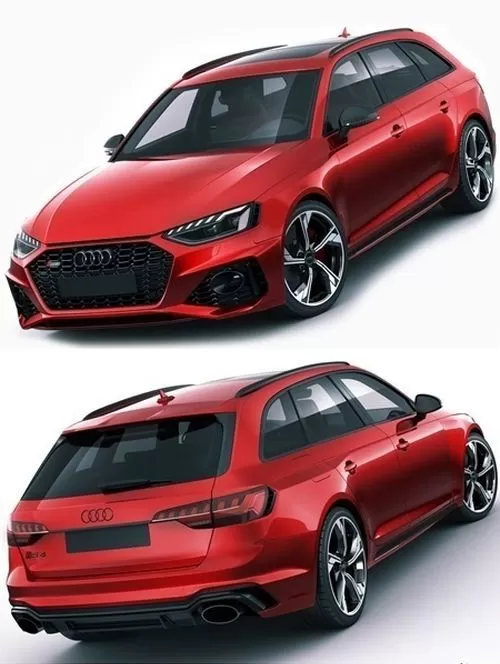 CAR – Audi RS4 Avant 2020 car 3D Model CAR – Audi RS4 Avant 2020 car 3D Model