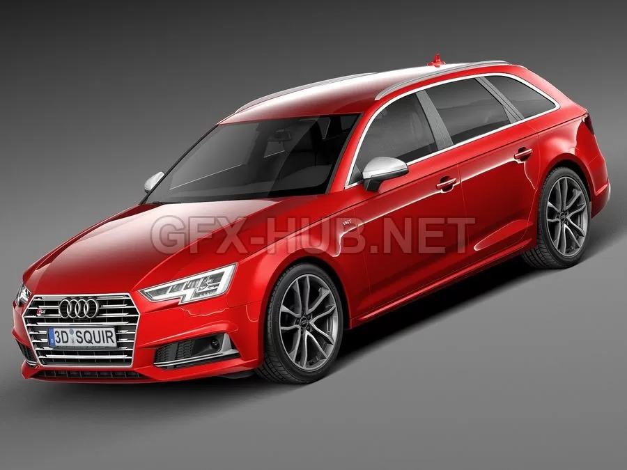 CAR – Audi S4 Avant 2017 3D Model CAR – Audi S4 Avant 2017 3D Model